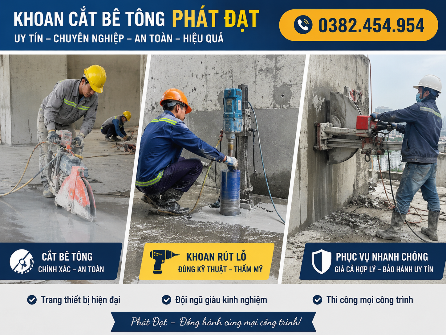 Cắt Bê Tông Cầu Thang Máy Tại TPHCM