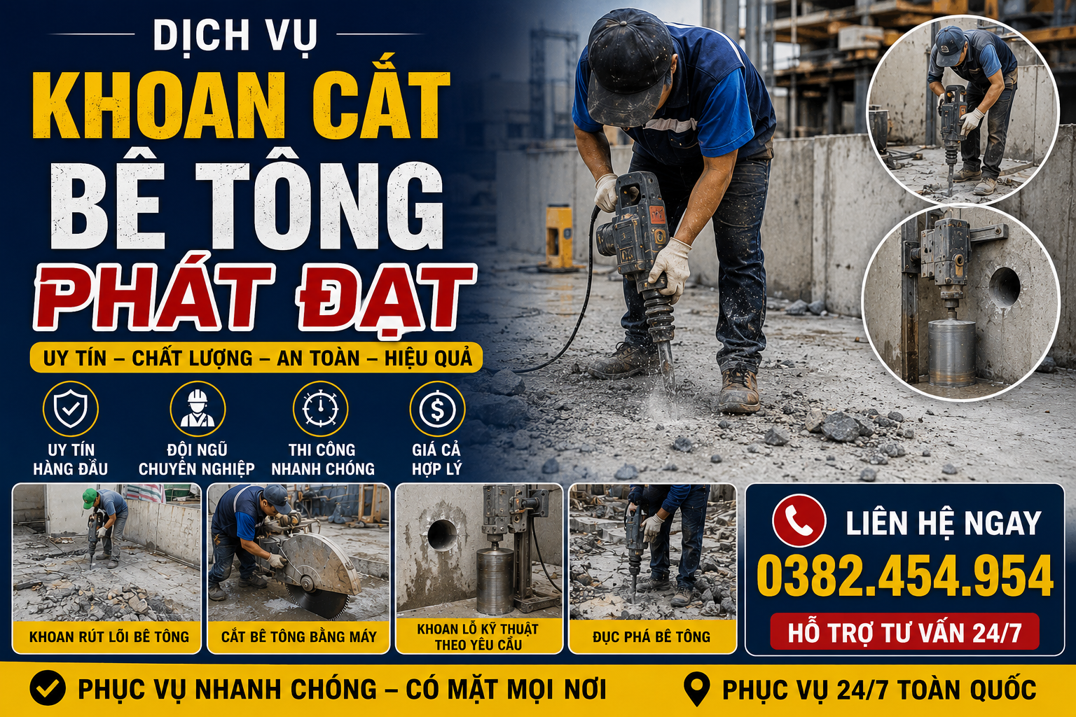 Cắt Bê Tông Cầu Thang Tại TPHCM
