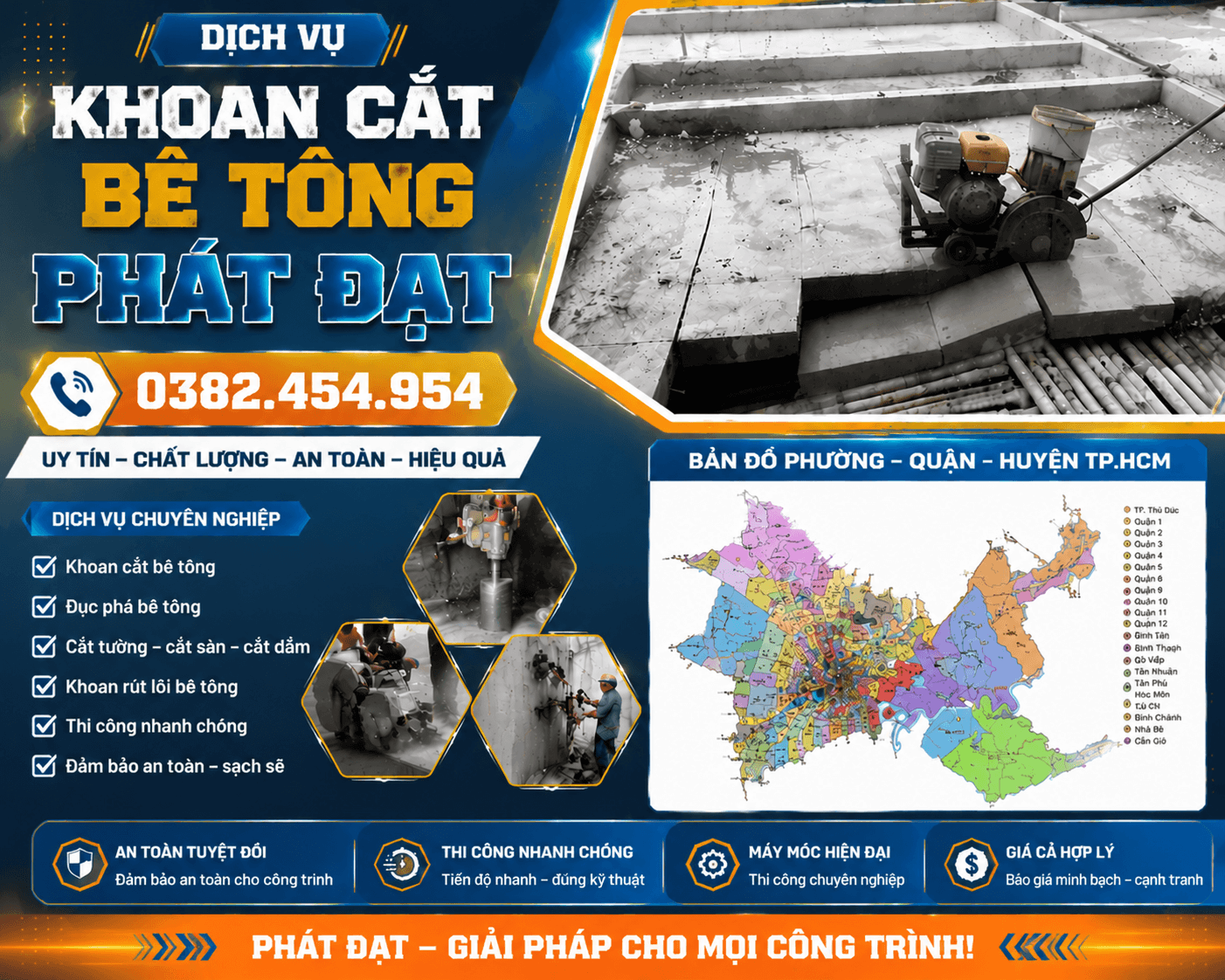 Đục Cọc Bê Tông Tại HCM