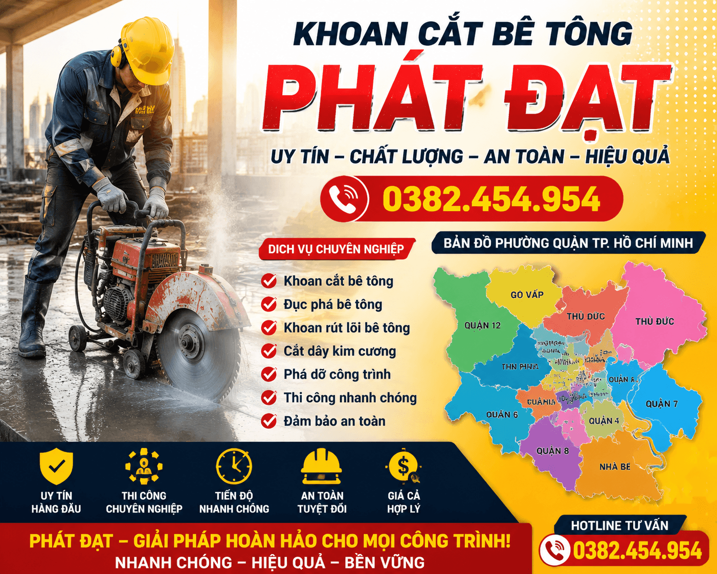 Đục Cọc Bê Tông Tại TPHCM