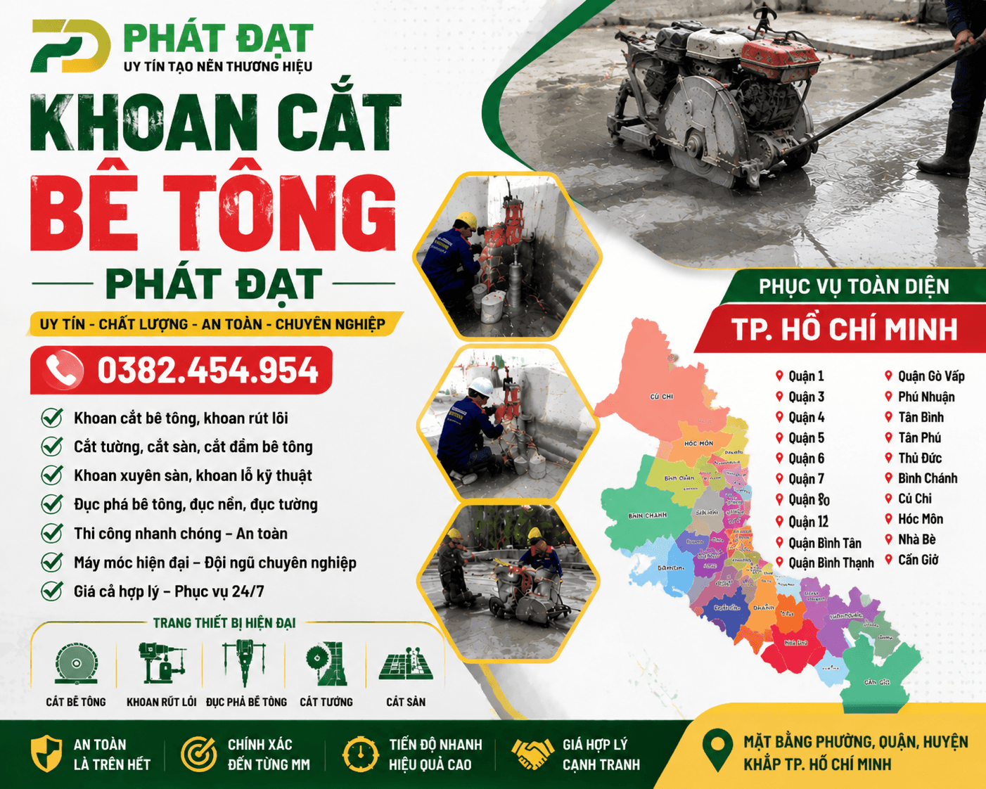 Đục Tường Gạch HCM Uy Tín