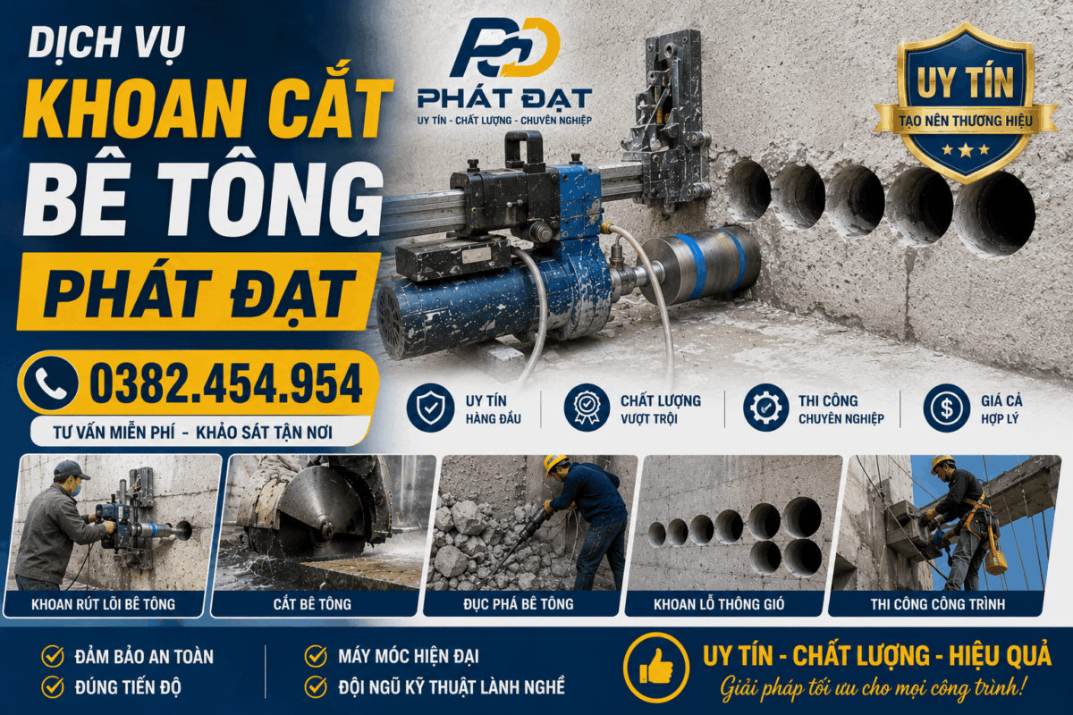 Khoan Cắt Bê Tông Phát Đạt