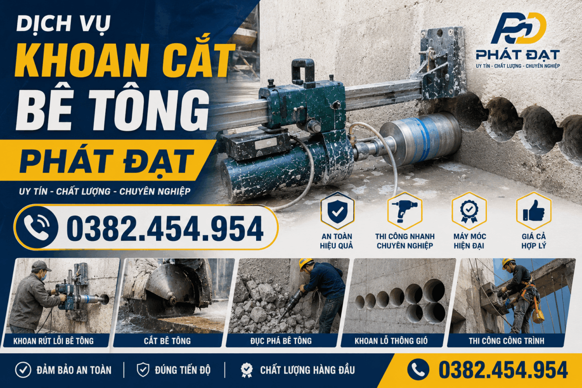 Khoan Cắt Bê Tông Phát Đạt