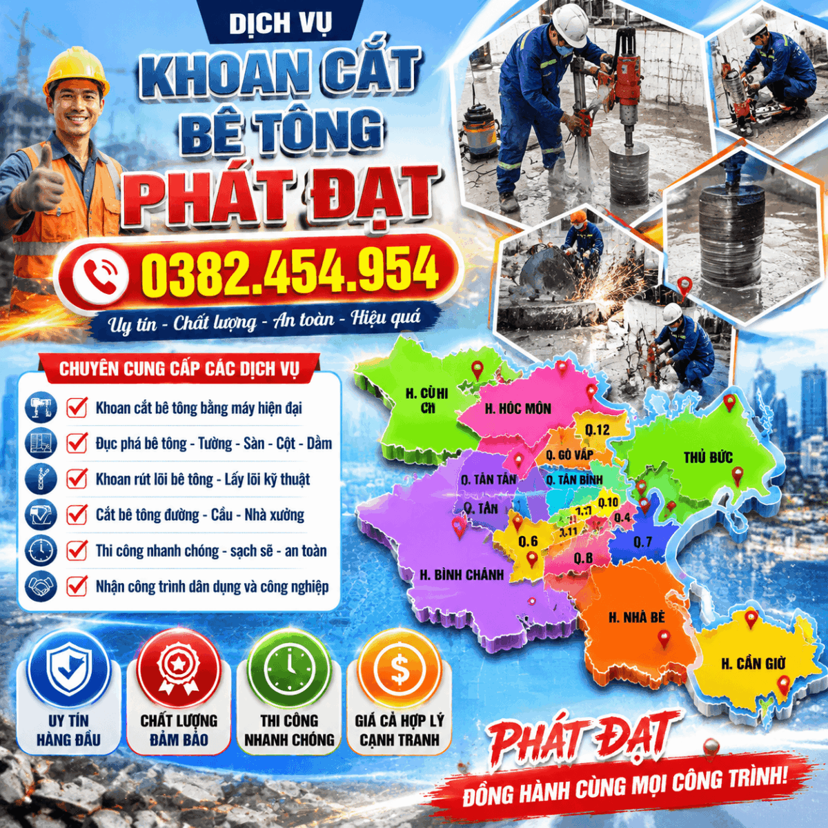 Khoan Cắt Bê Tông Phát Đạt
