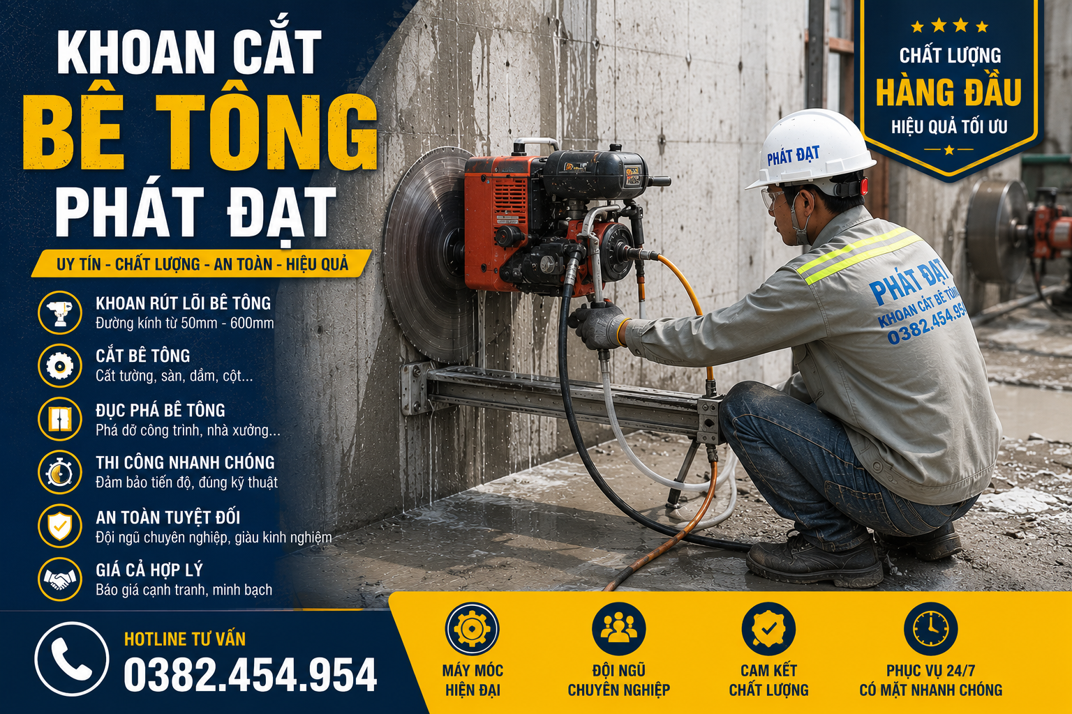 Khoan Cắt Bê Tông Tại TPHCM