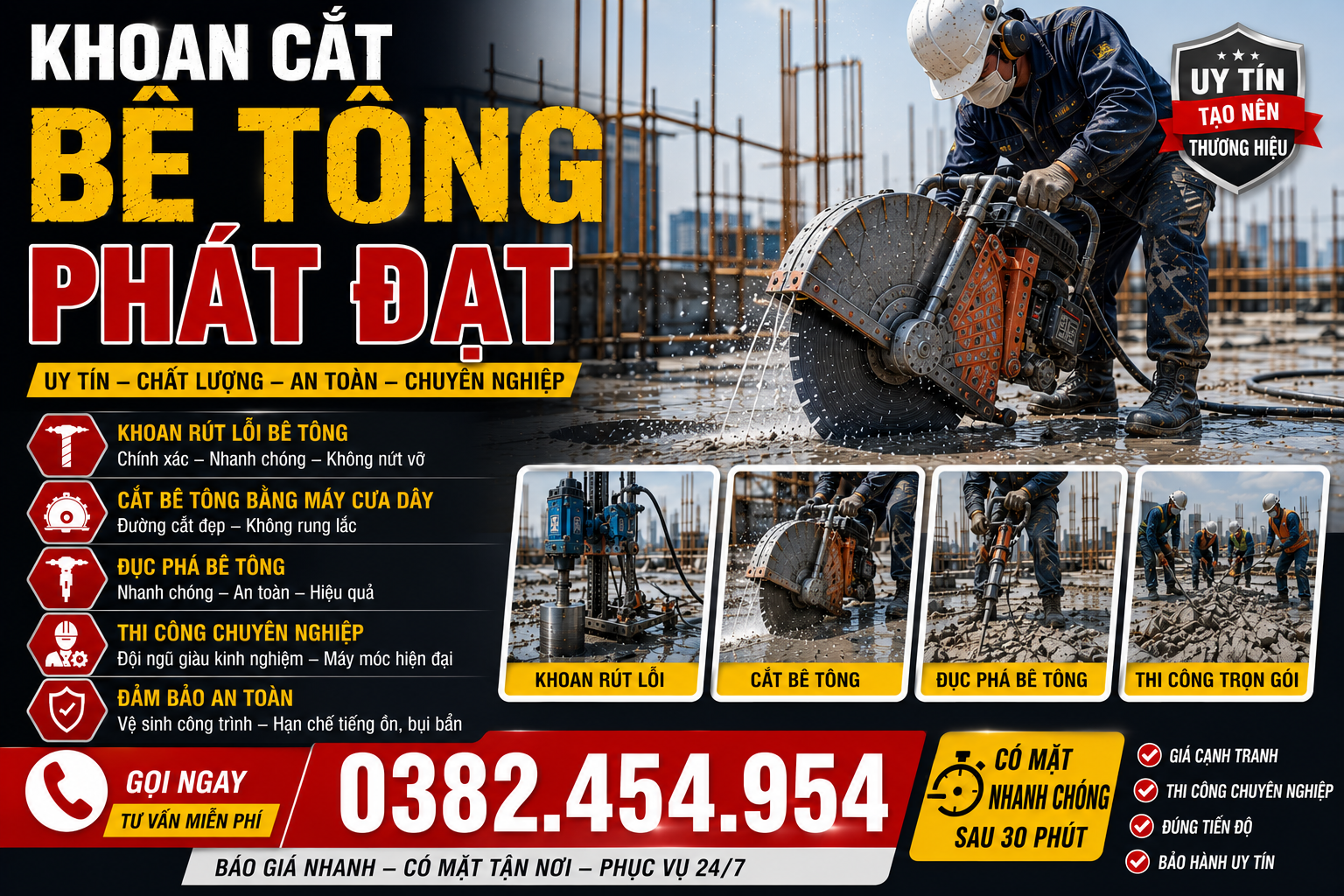 Khoan Cắt Bê Tông ở TPHCM