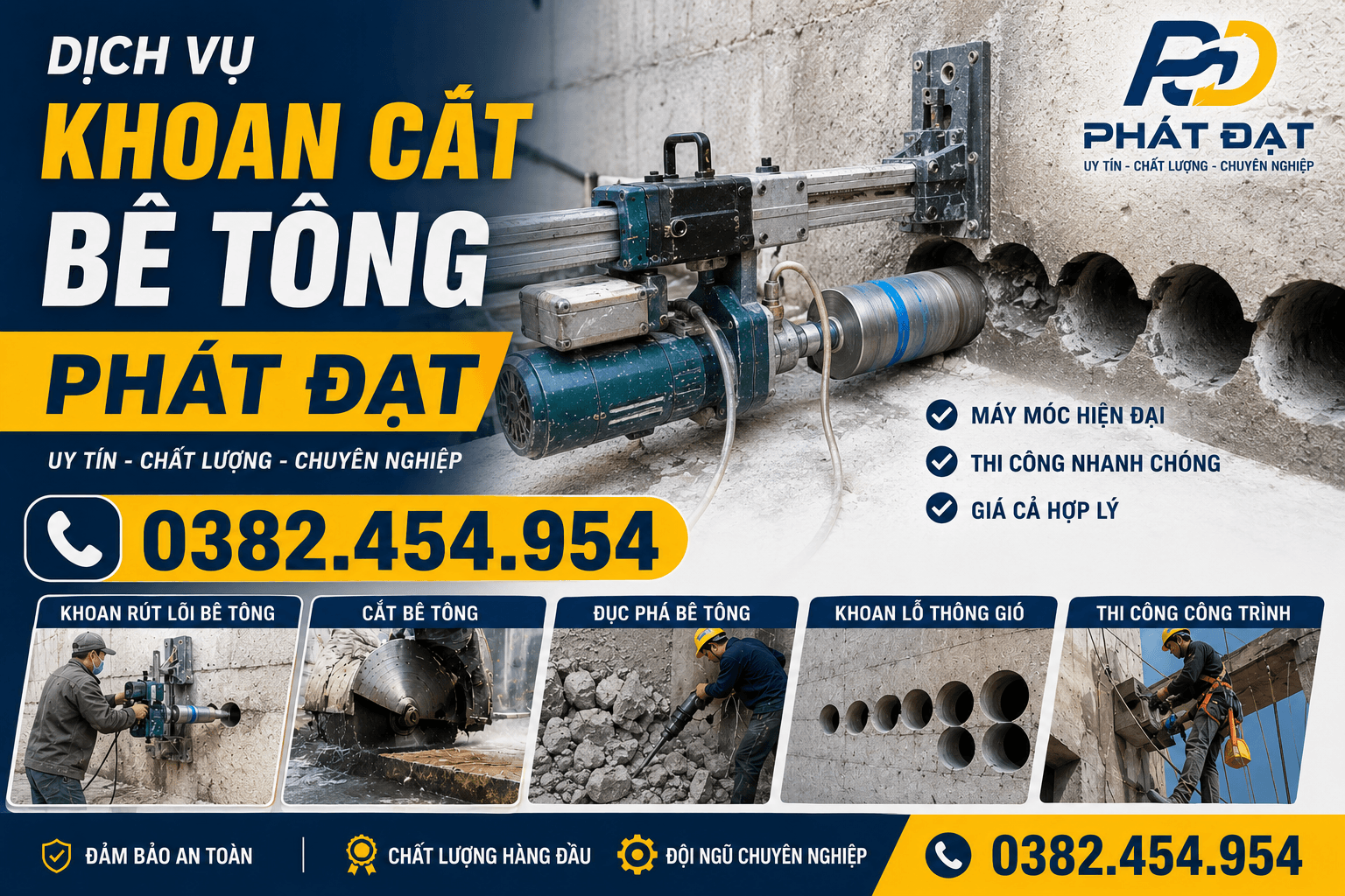 Khoan Cấy Thép Tại TPHCM Thi Công Nhanh Chóng