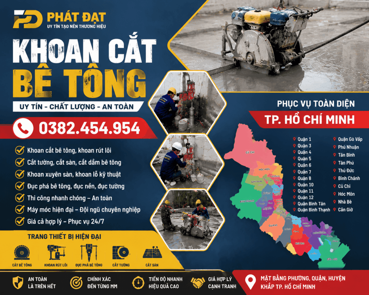 Khoan Cắt Bê Tông Phát Đạt