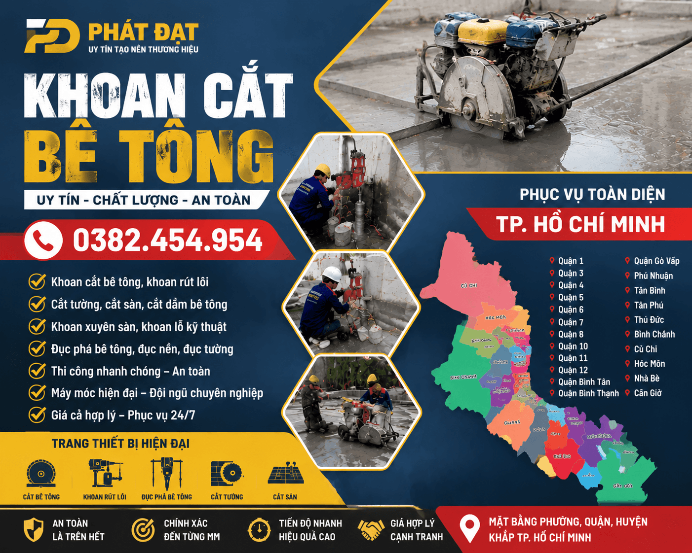 Khoan Cắt Bê Tông Phát Đạt