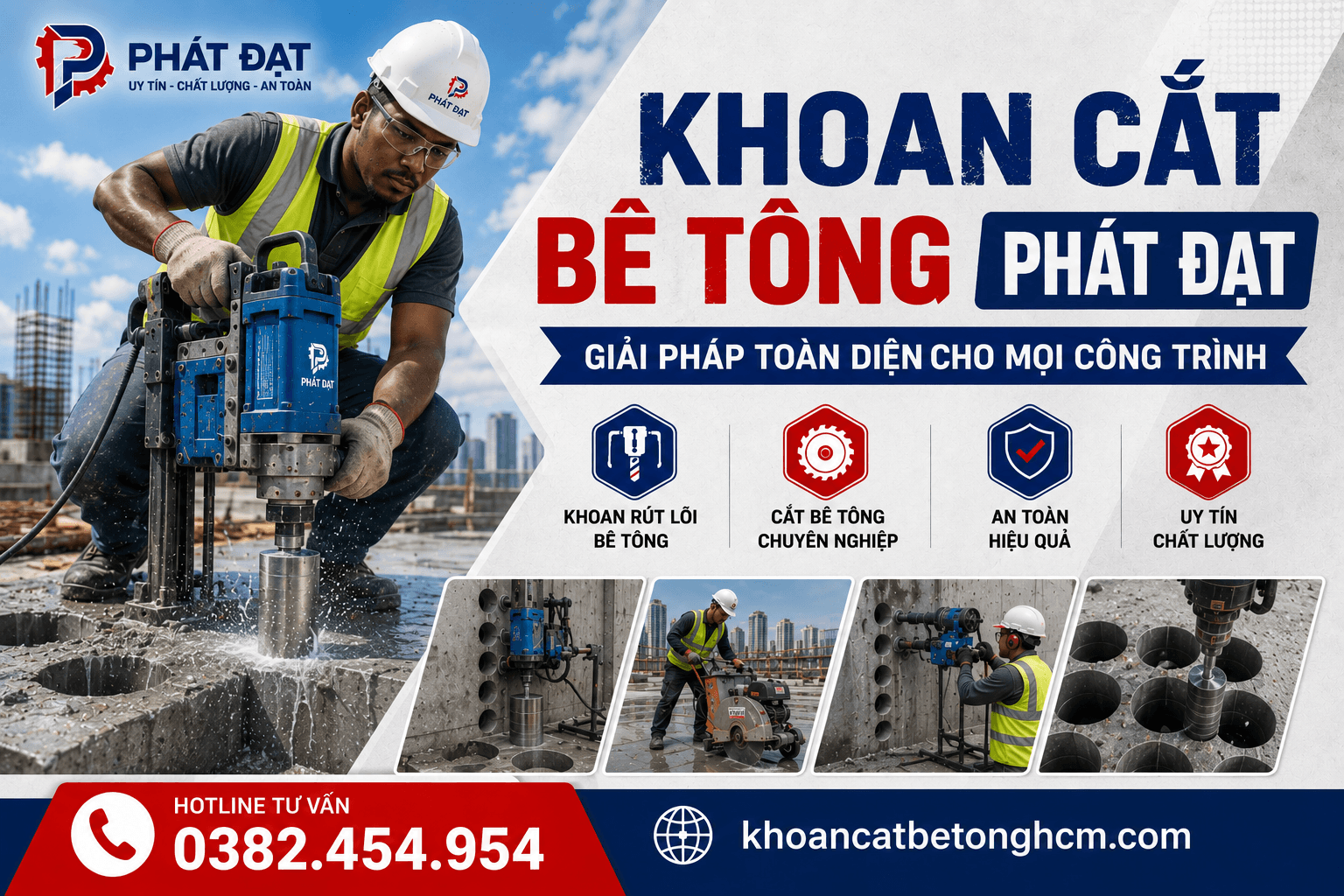 Khoan Cắt Bê Tông Quận 6