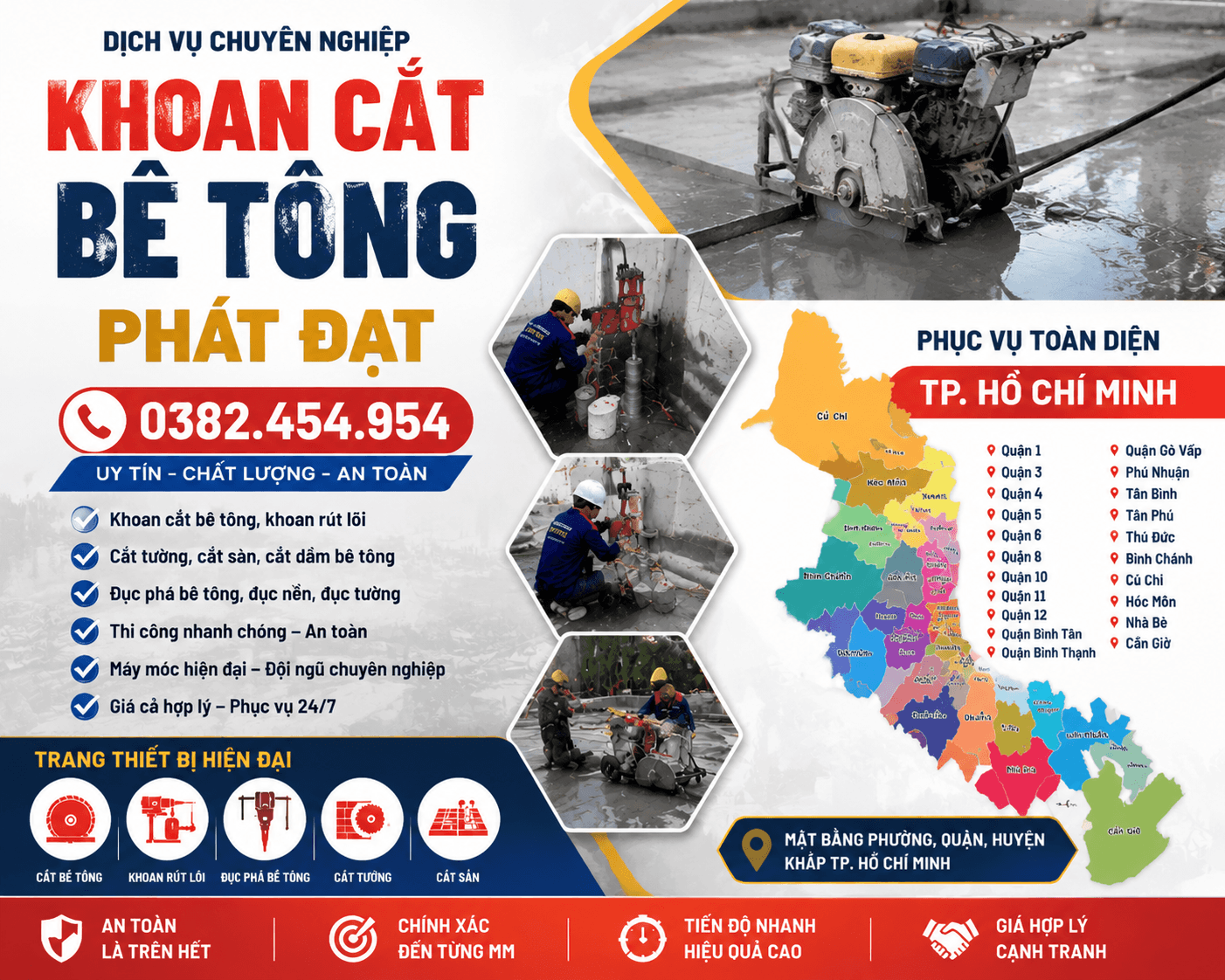 Khoan Sàn Bê Tông Ở TPHCM