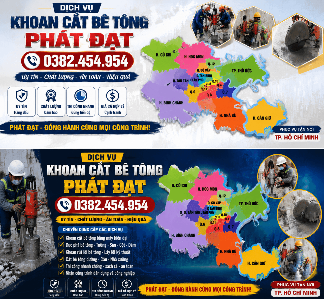 Khoan Tường Bê Tông ở TPHCM