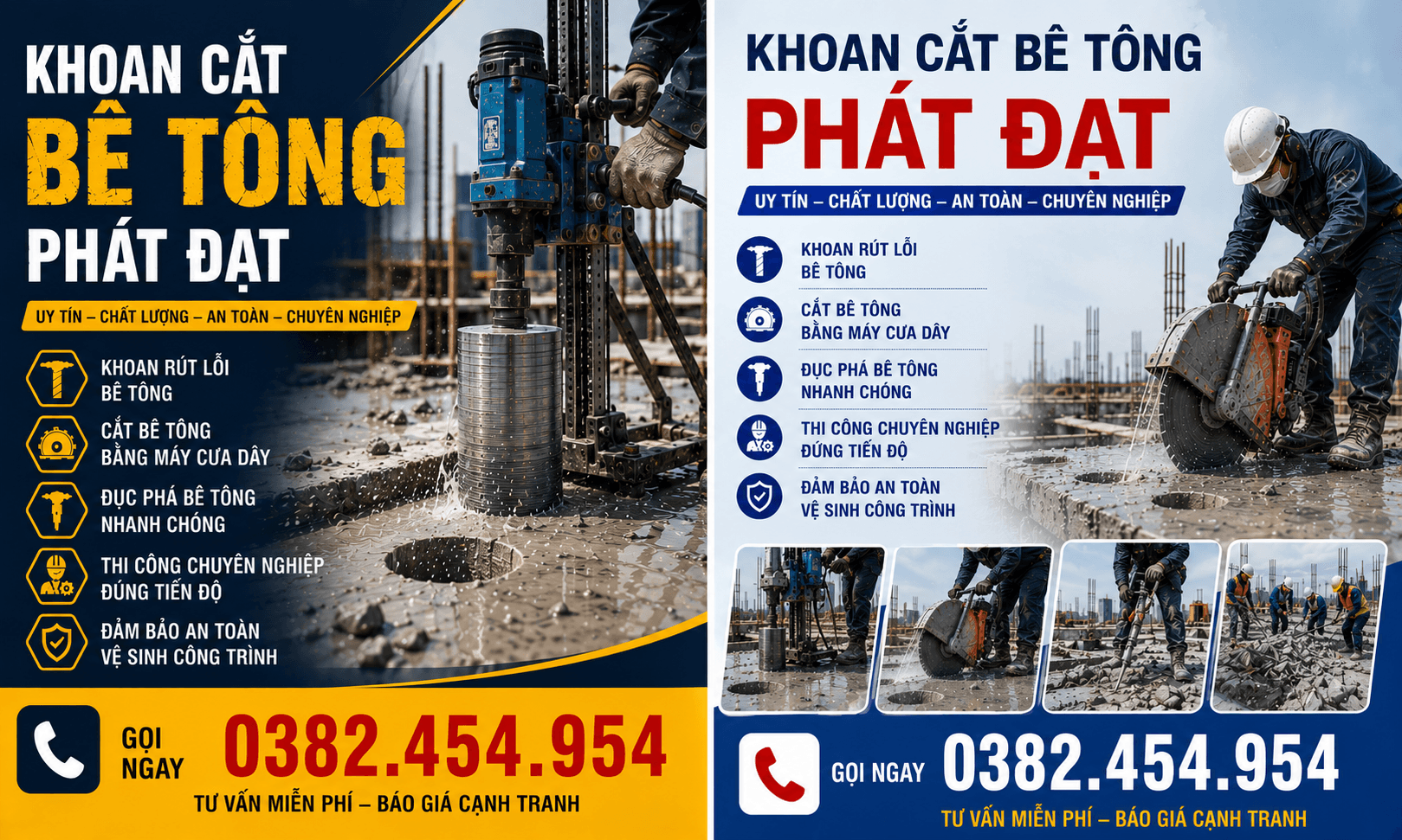 Khoan Tường Bê Tông ở Tại TPHCM