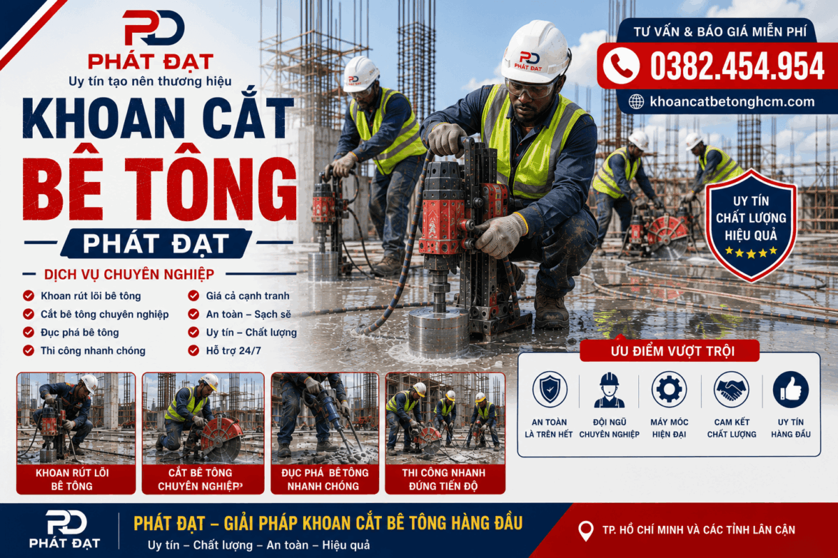 Khoan cắt bê tông Phát Đạt