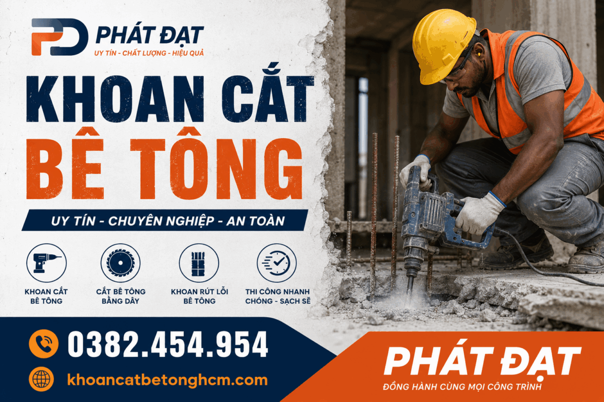 Khoan cắt bê tông Phát Đạt
