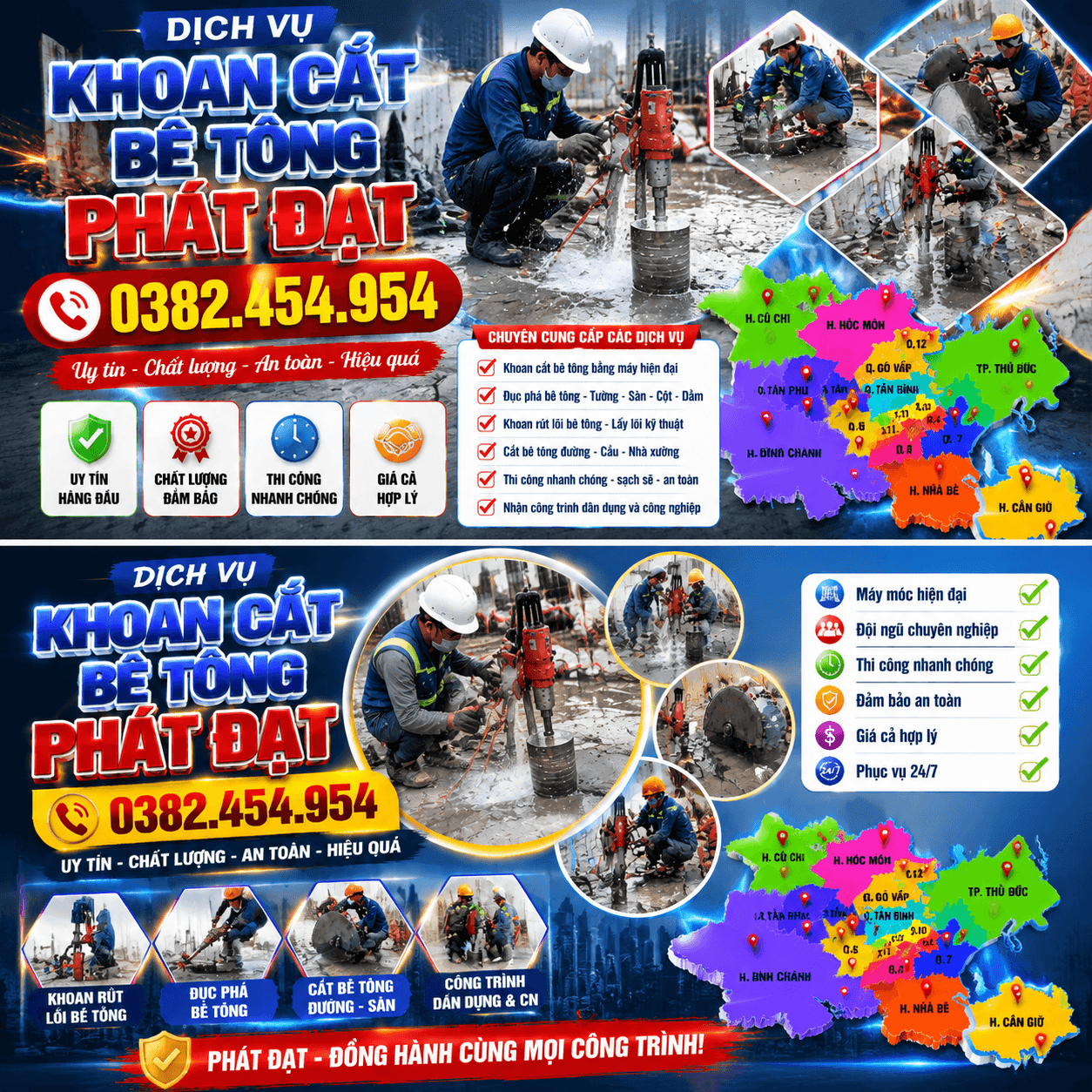 Phá Nền Bê Tông Uy Tín