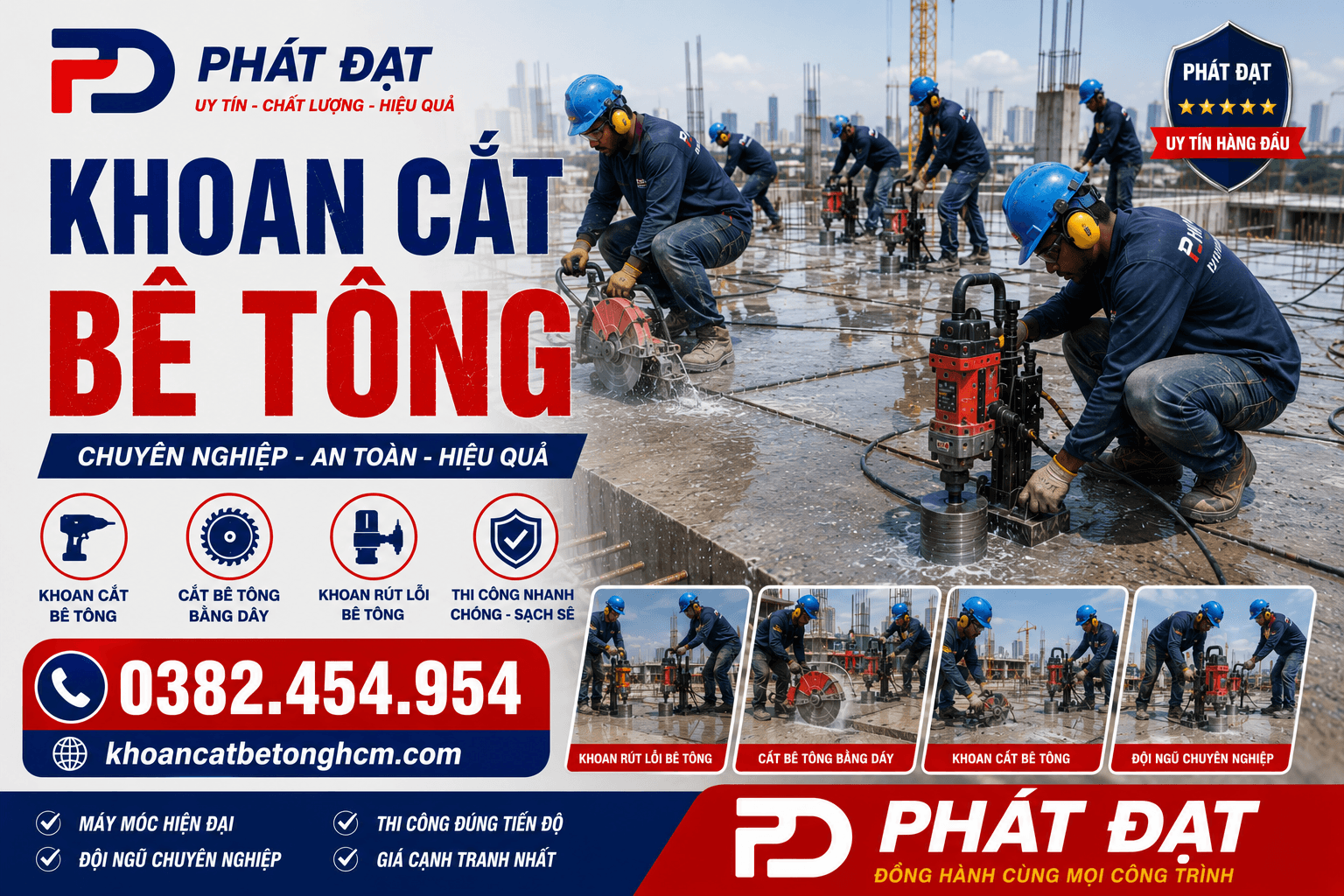 Khoan Cắt Bê Tông Ở Quận Phú Nhuận