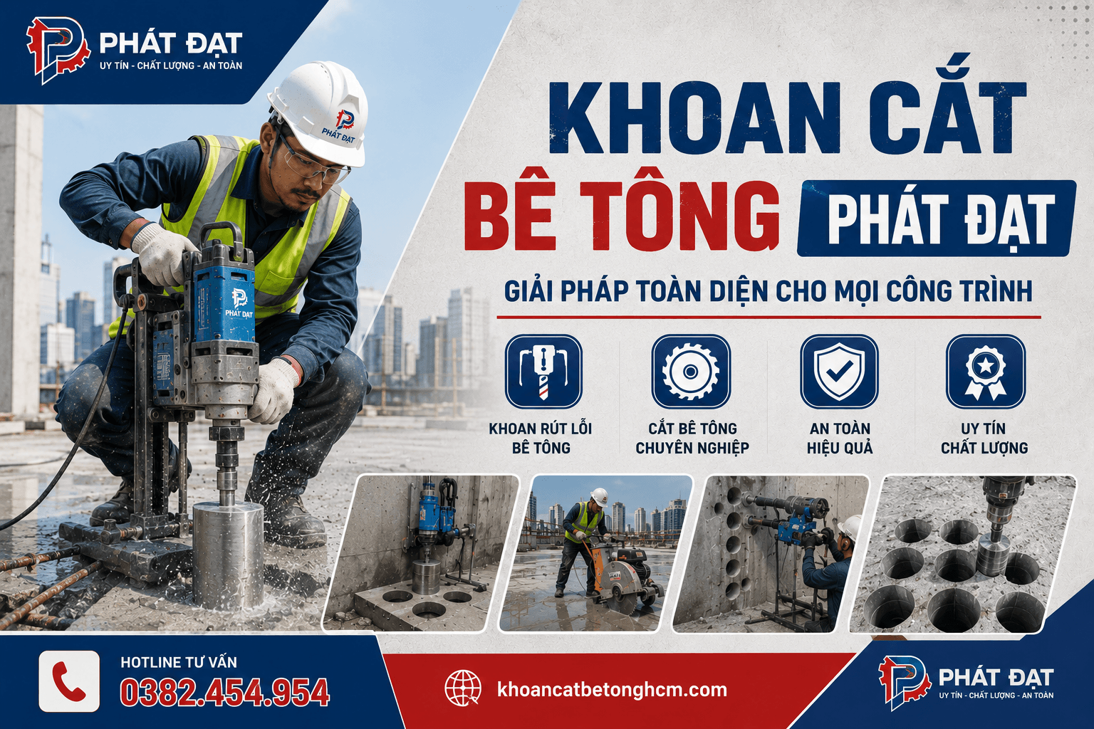 Khoan Cắt Bê Tông Ở Tân Phú