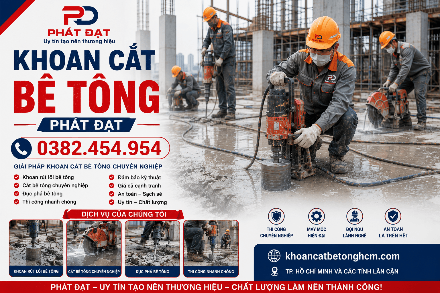 Khoan Cắt Bê Tông Tại Phú Nhuận