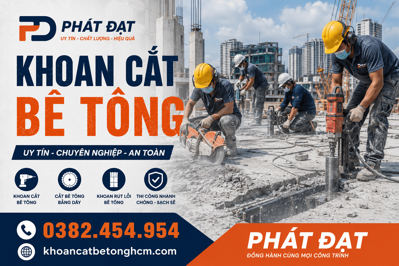 Khoan Cắt Bê Tông Tại Quận Thủ Đức