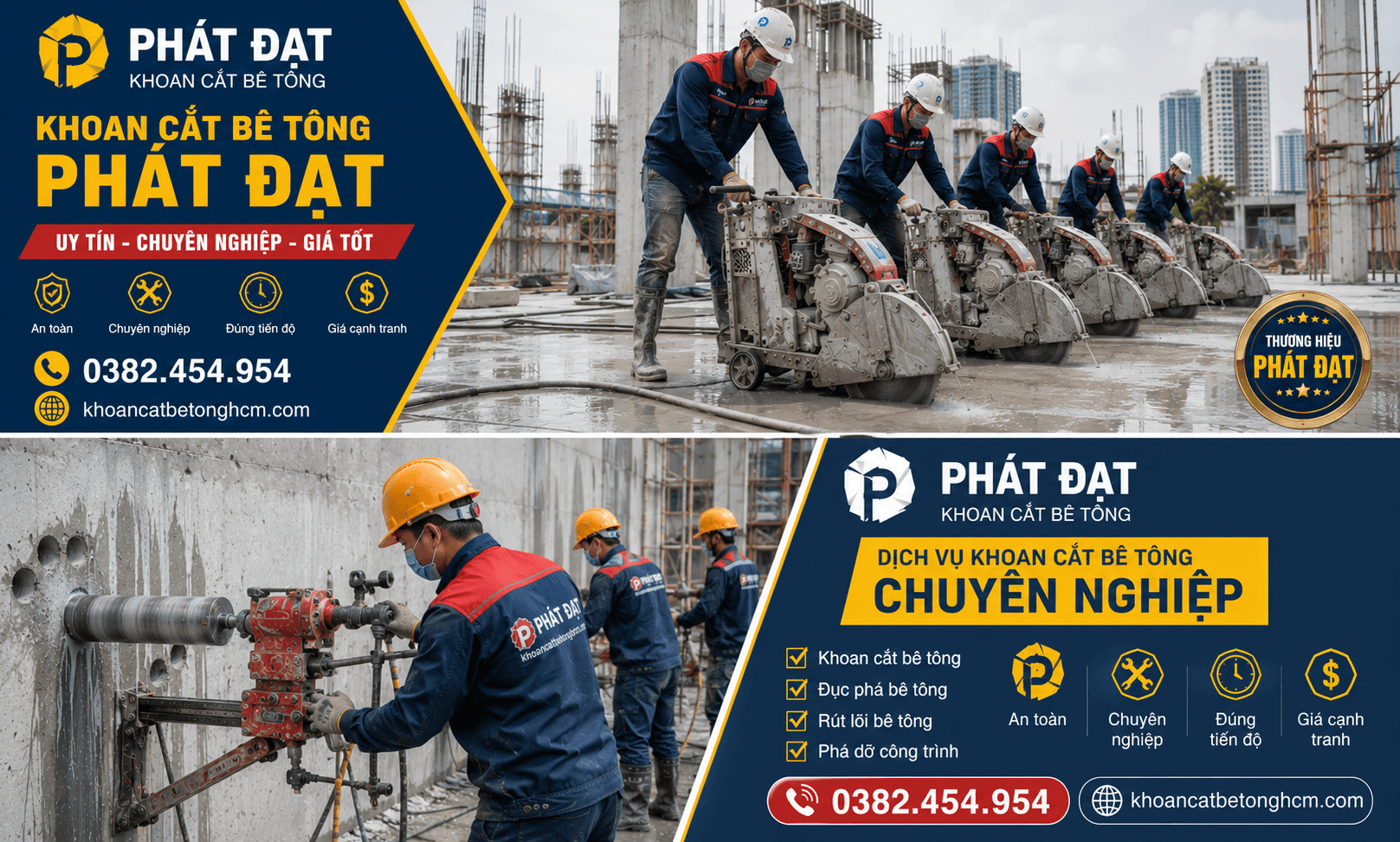 Khoan Cắt Bê Tông Tại Tân Phú