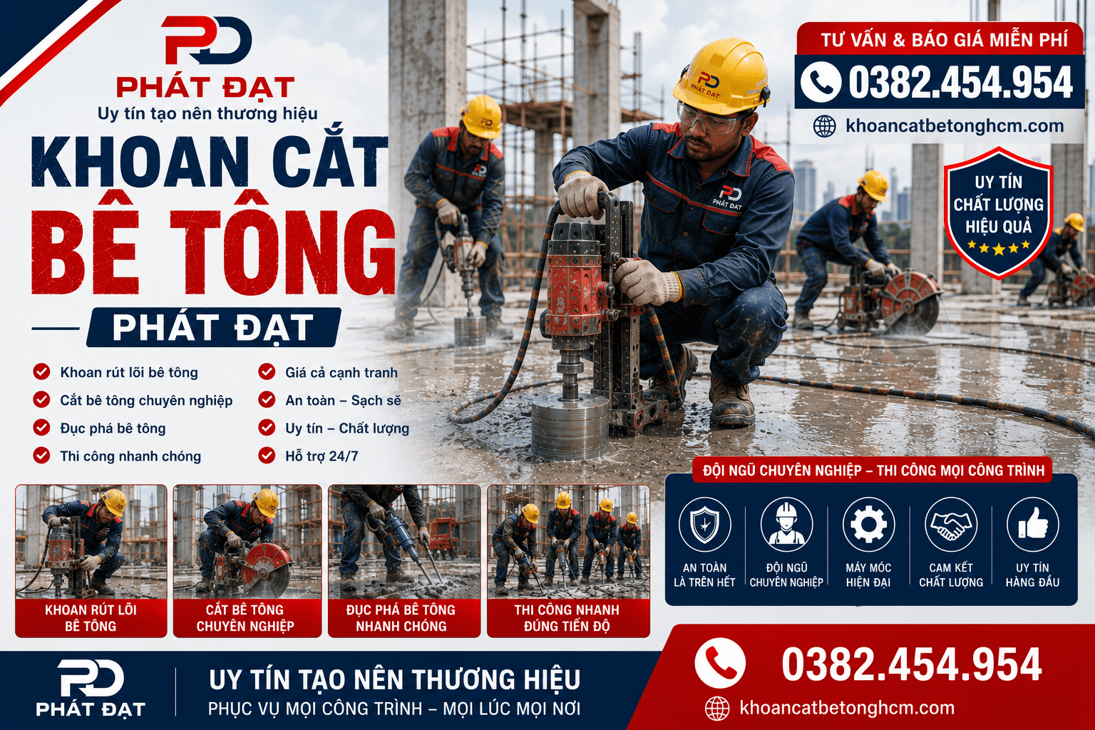 Khoan Cắt Bê Tông Tân Phú